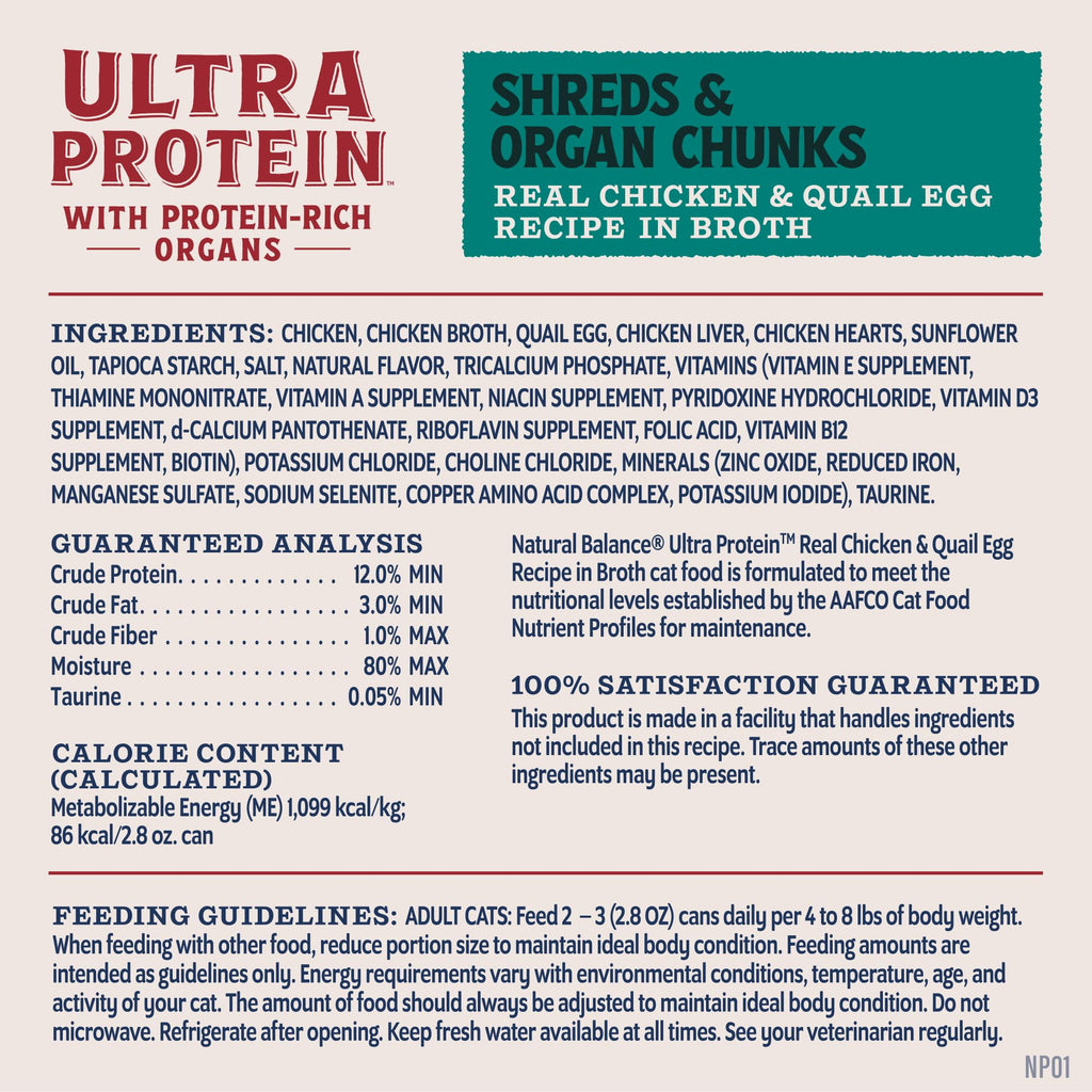 Chicken & Quail Egg Protein 2.8 oz 12 Pack Z420