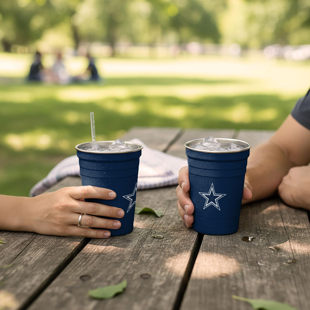 2 Pack Reusable Stainless Steel 16 oz Tumbler Cup B585661