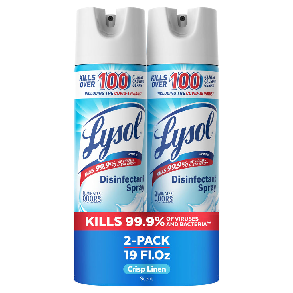 Disinfectant Spray Crisp Linen 19 oz 2 Pack H248837