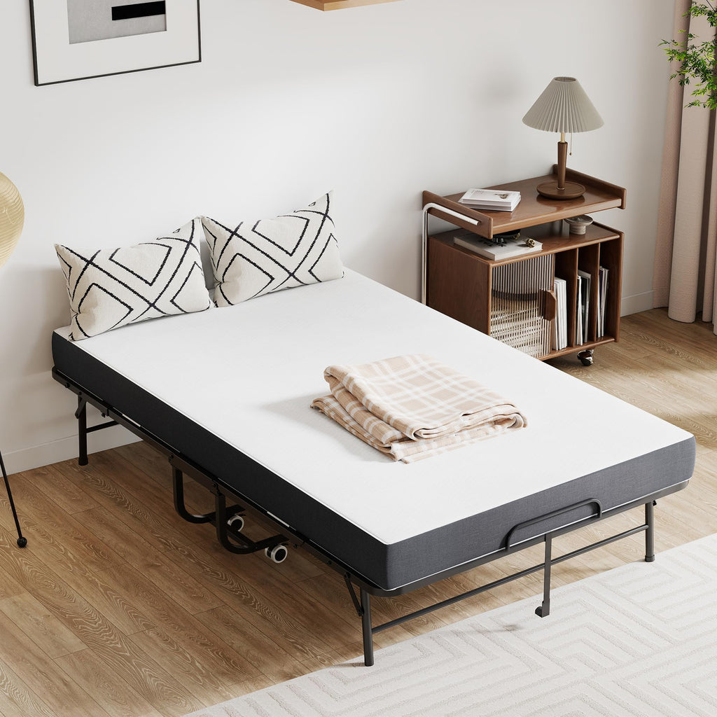74"x 46" Folding Bed with Mattress W1224