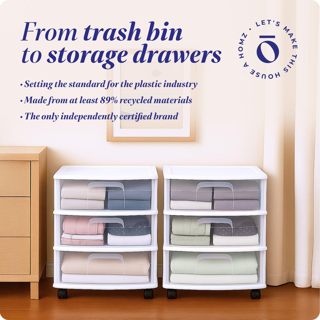 White 3-Tier Storage Cart 2 Pack U5534