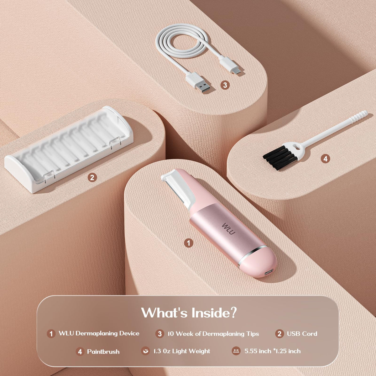 Pale Pink Dermaplane Razor E3642