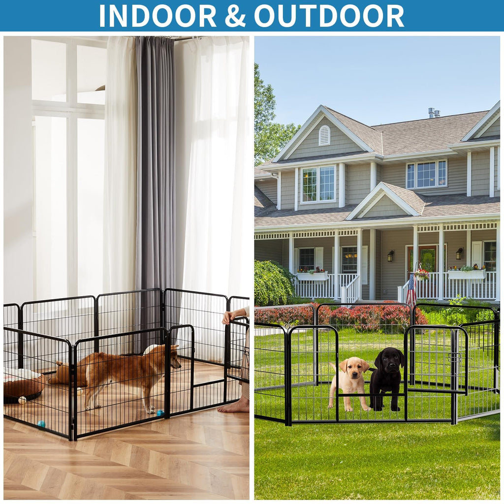 40 Inch 16 Panels Metal Dog Playpen J1403