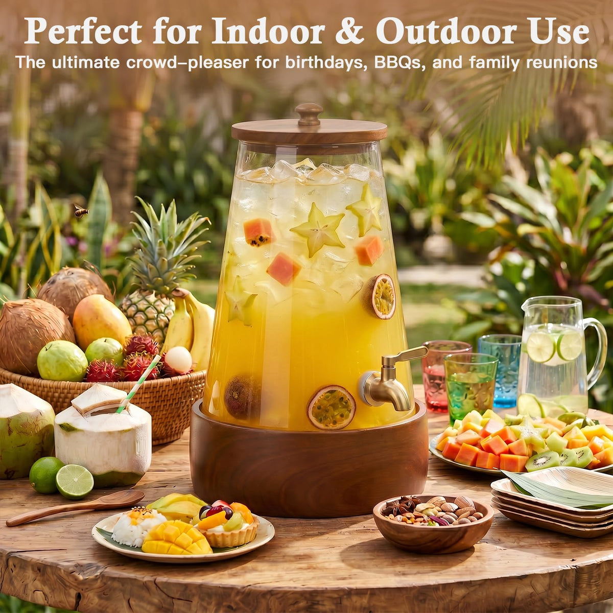 1.7 Gallon Glass Beverage Dispenser with Spigot G787123