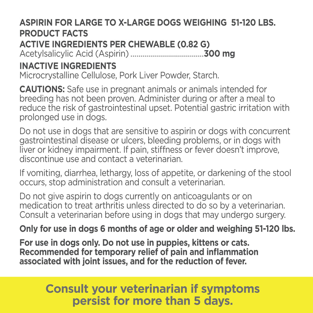 Canine Aspirin 120 ct V240113