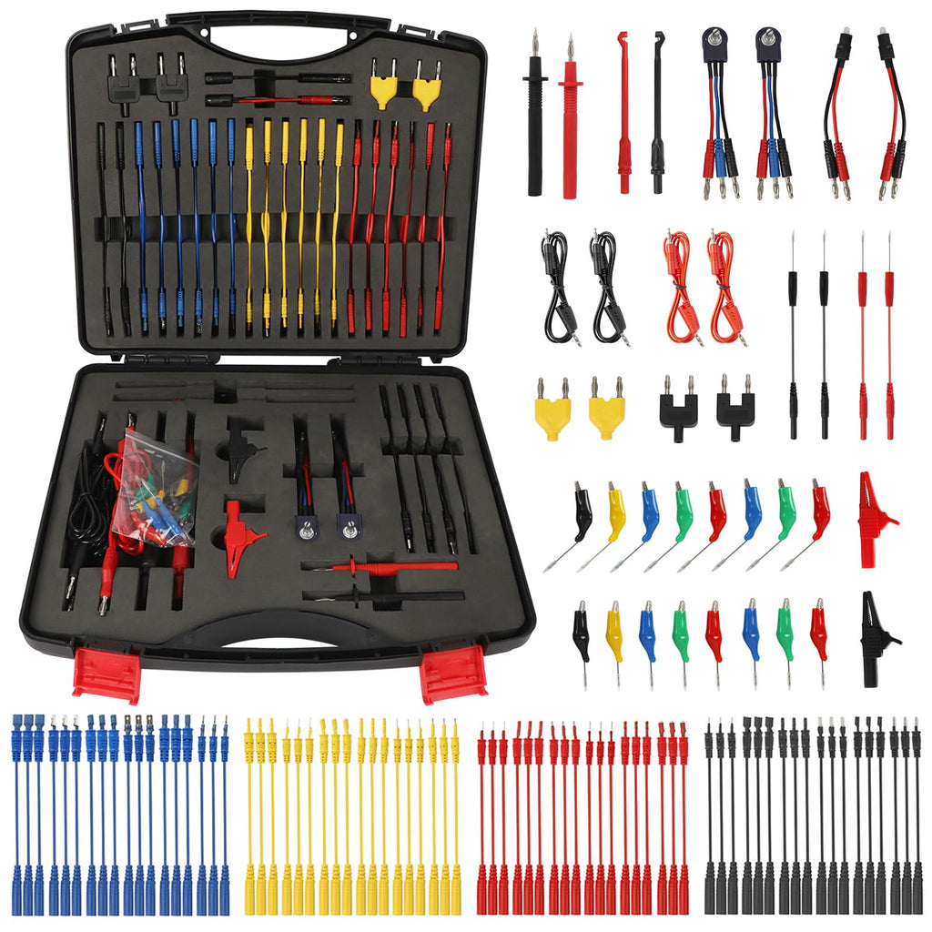 110 Pcs Automotive Circuit Test Lead Kit with Black Carrying Case S140