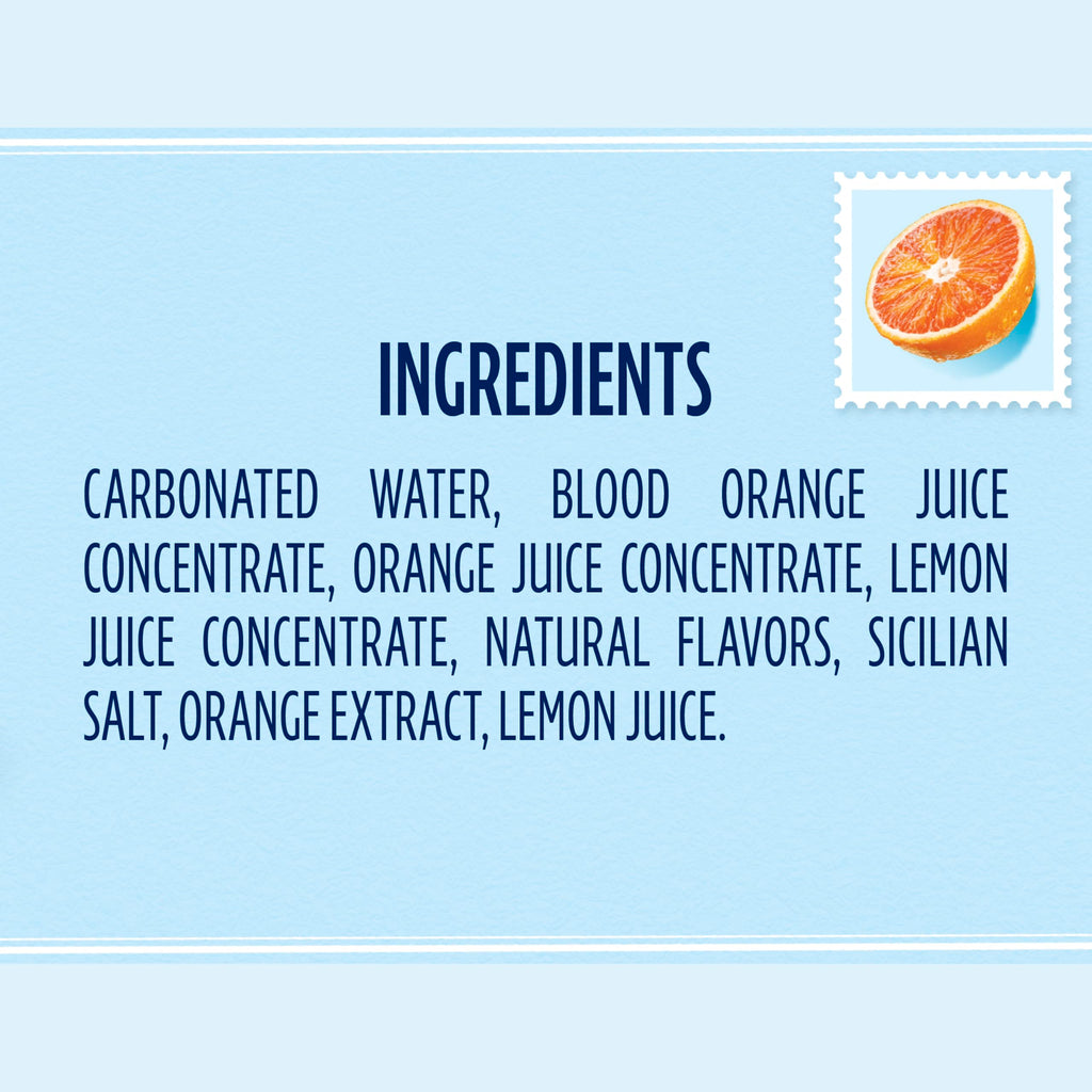 Blood Orange Sparkling Water 24 Pack B325