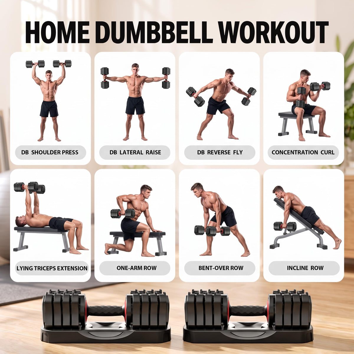 25 lb Adjustable Dumbbell Set G68530