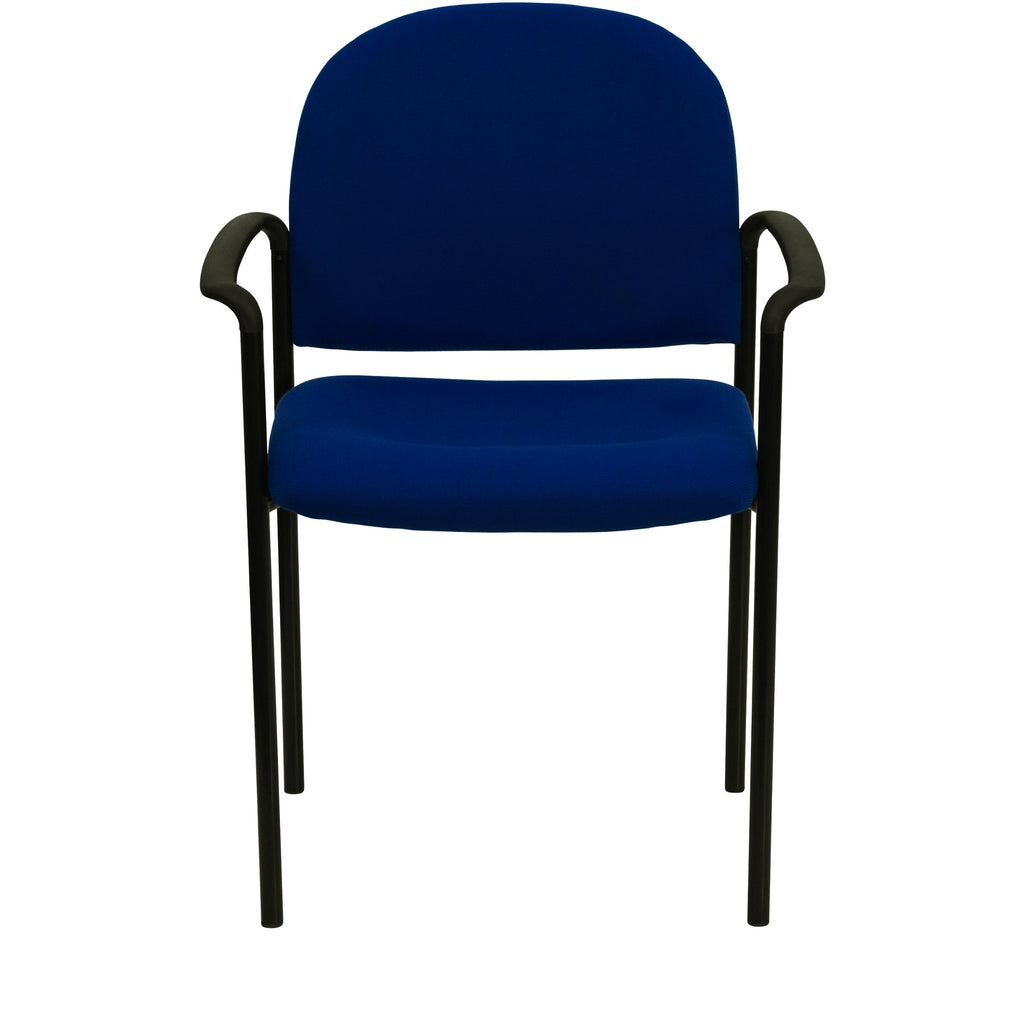 Navy Fabric Stackable Steel Side Chair I664