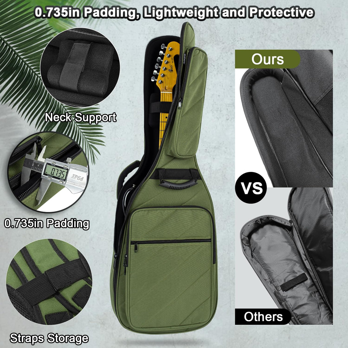 Electric Guitar Bag with 3 Pockets Z4781