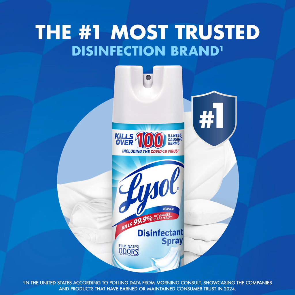 Disinfectant Spray Crisp Linen 19 oz 2 Pack H248837