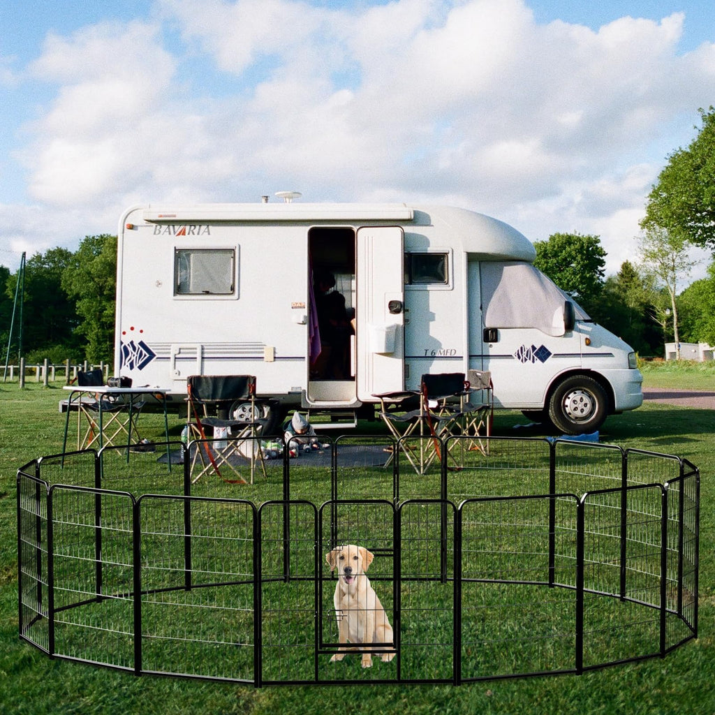 40 Inch 16 Panels Metal Dog Playpen J1403