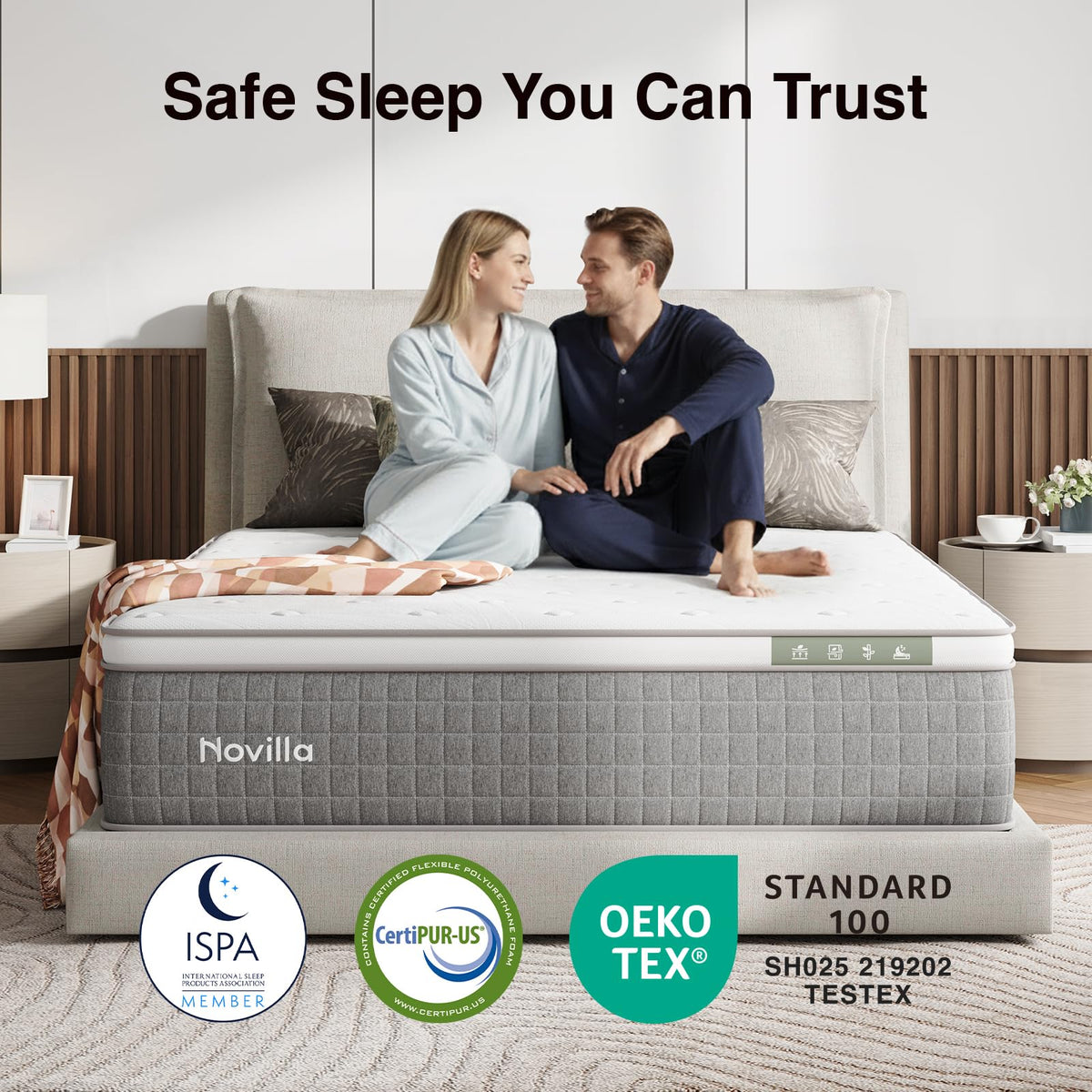12 Inch Full Size Hybrid Gel Memory Foam Mattress Z9990