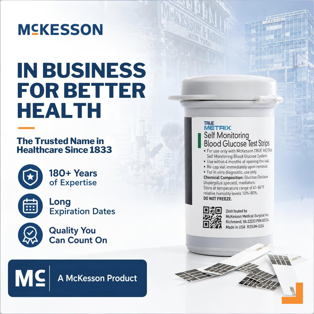Blood Glucose Test Strips, 1200 Strips T2465