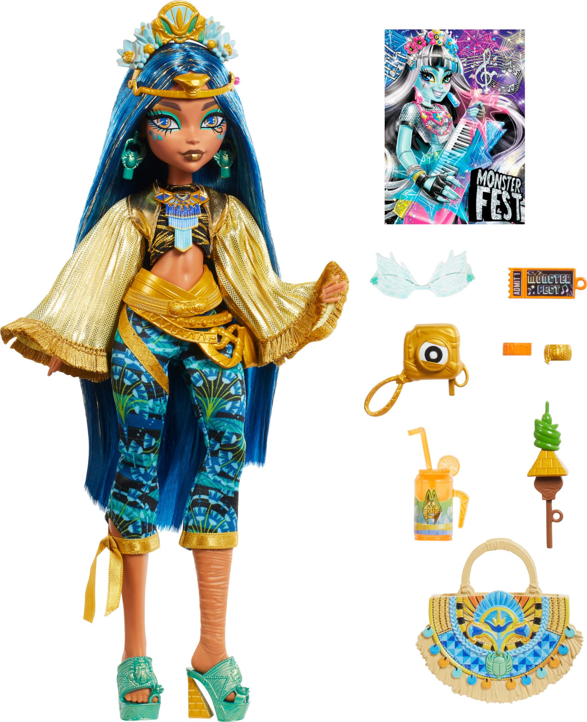 Monster High Doll with Glam Outfit & Accessories D18545