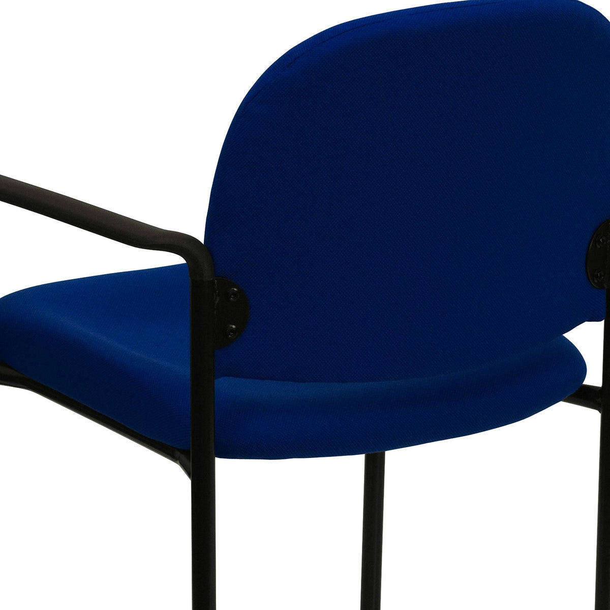 Navy Fabric Stackable Steel Side Chair I664