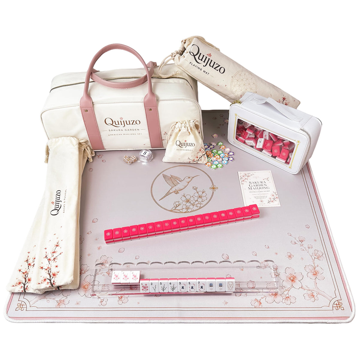 American Mahjong Set with Racks, Mat & Tote A6748