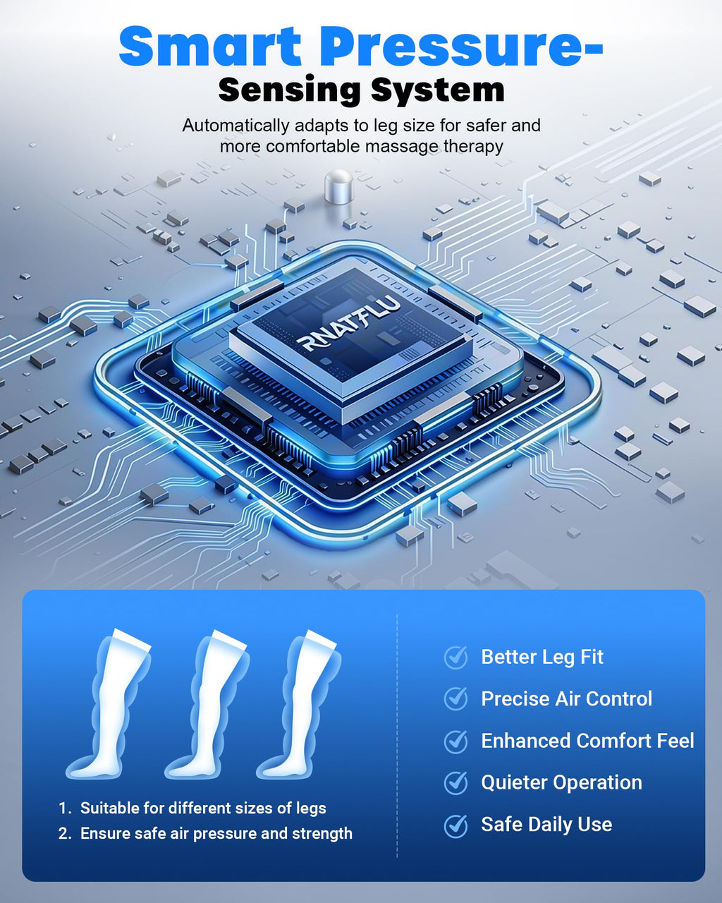 Air Compression Leg Massager with Heat W340