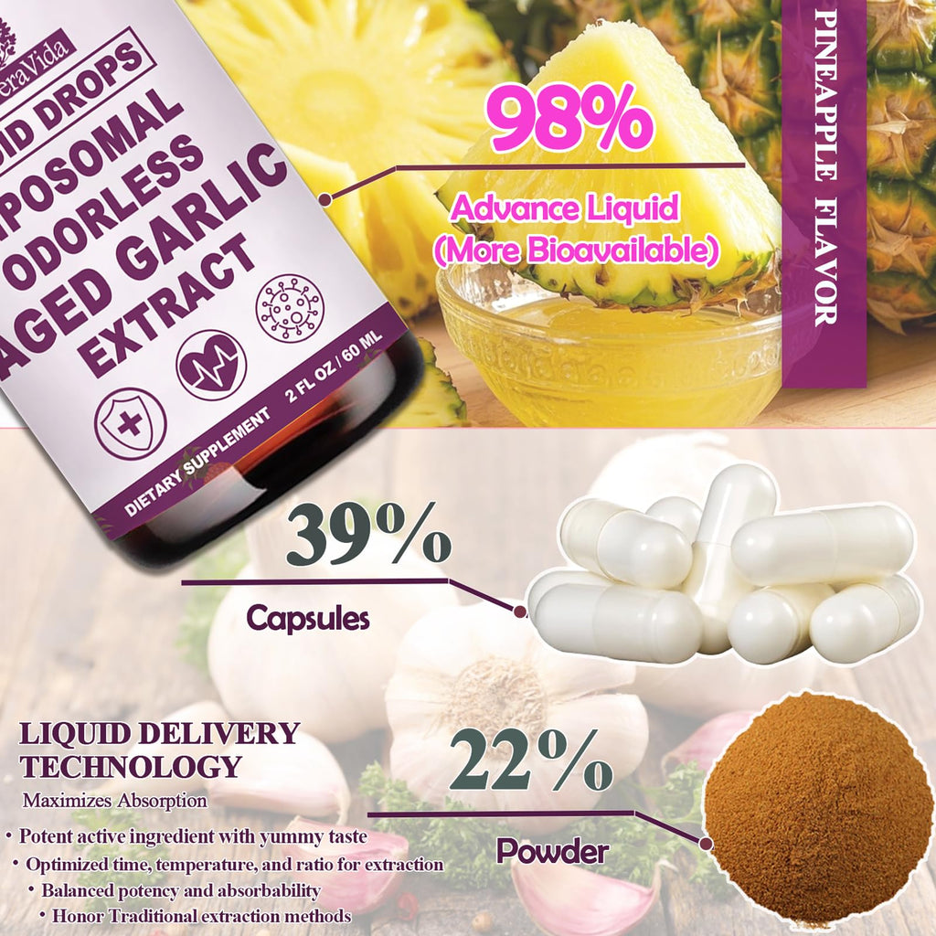 Organic Odorless Garlic Extract Liquid Drops 500mg Y803462