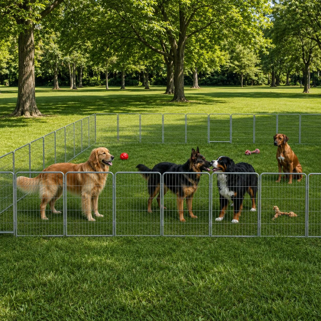 40 inch 16 Panels Portable Heavy Duty Metal Dog Playpen G22114
