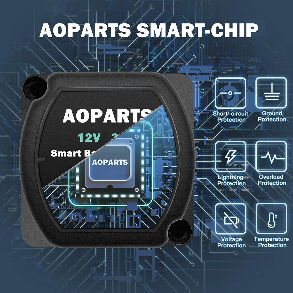 12V 300Amp Voltage Sensitive Relay Battery Isolator Q277
