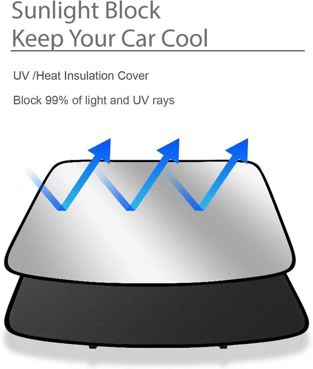 Black Reflective Sunshade Roof Window Cover Z154