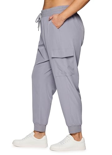 Lightweight Stretch Woven Cargo Joggers D304
