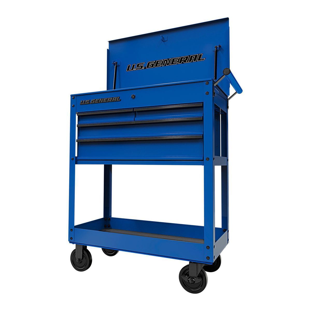 30 in. 4-Drawer Tech Cart, Red W3735