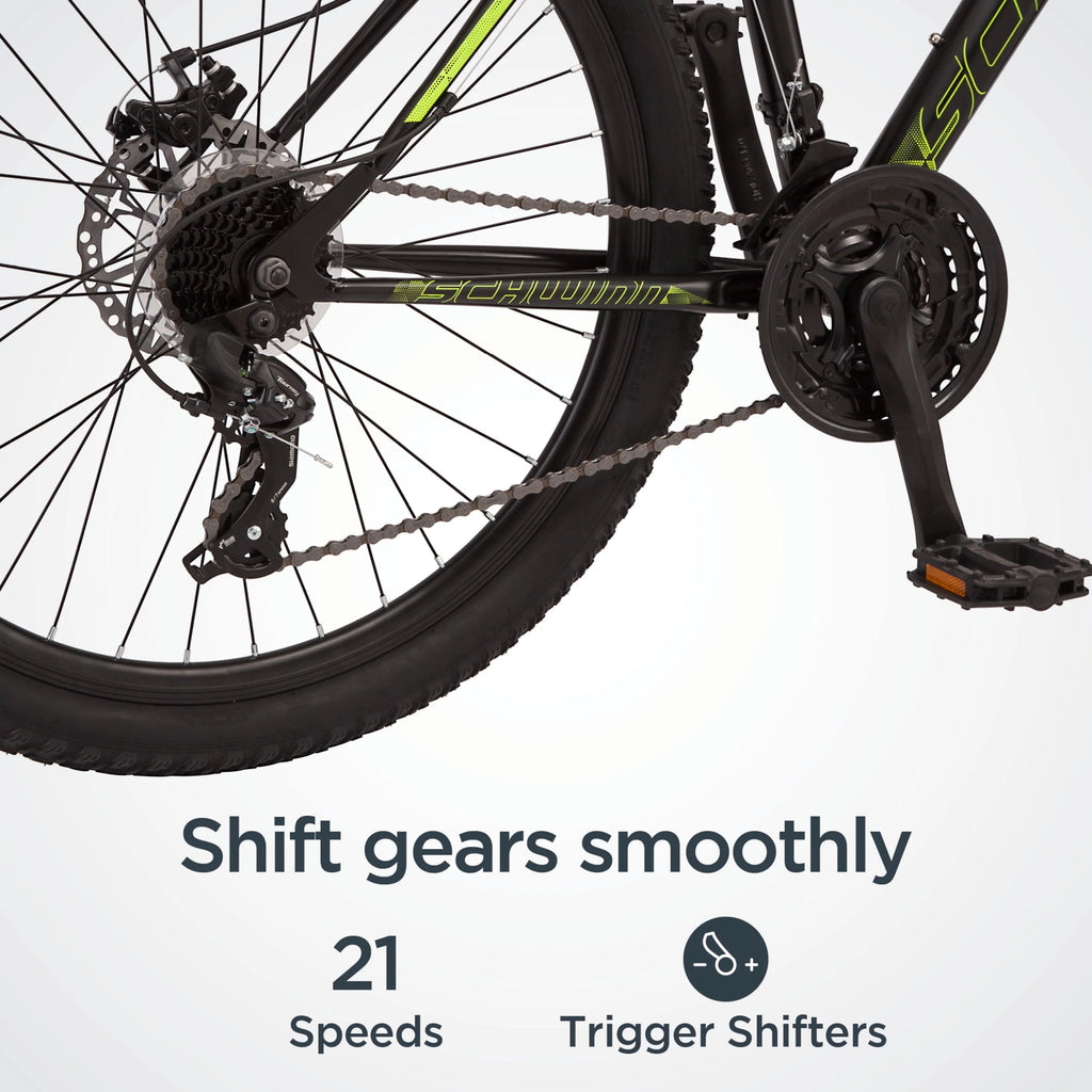 26-inch 21 Speed Black Mountain Bike L5363
