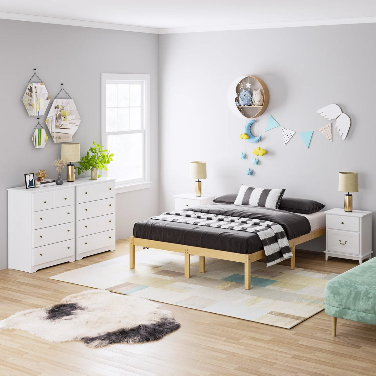 White 5 Drawer Dresser O18920