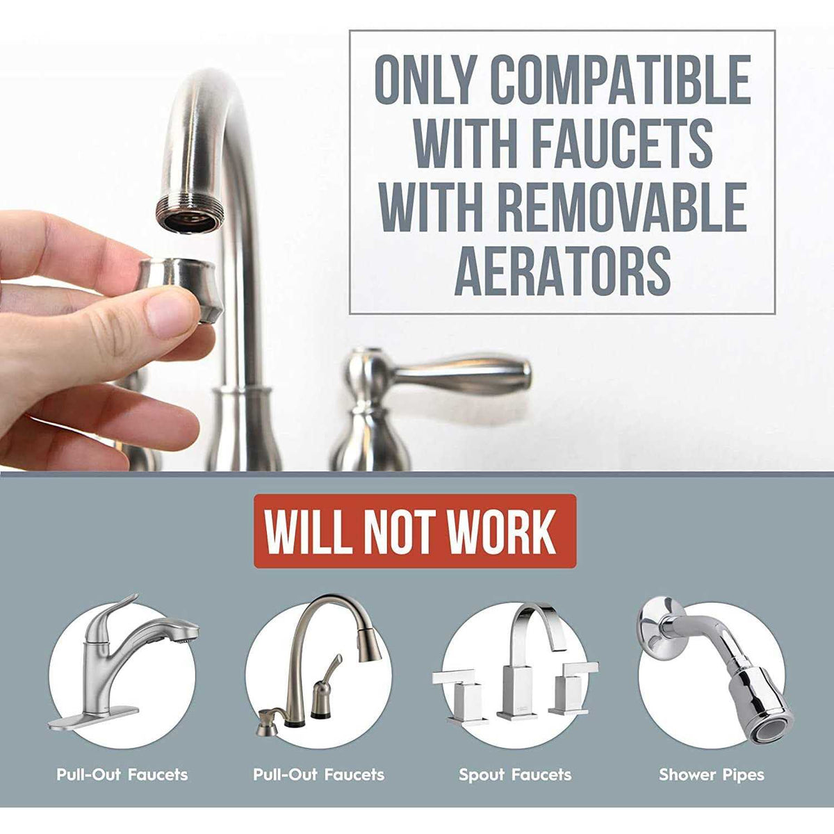 Sink Hose Sprayer Attachment Handshower Faucet Rinser Extension F33743