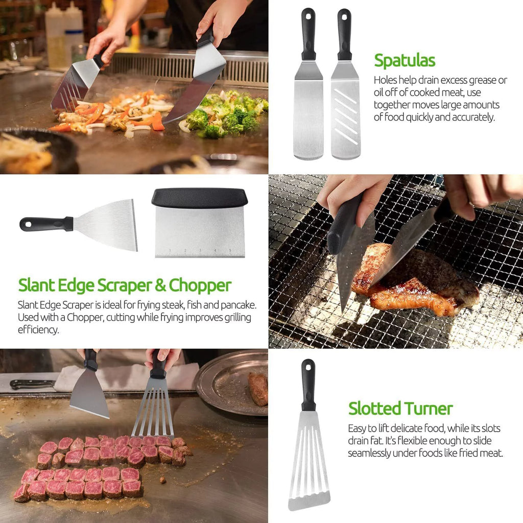 38-Pieces Stainless Steel BBQ Grilling Tool Set D797