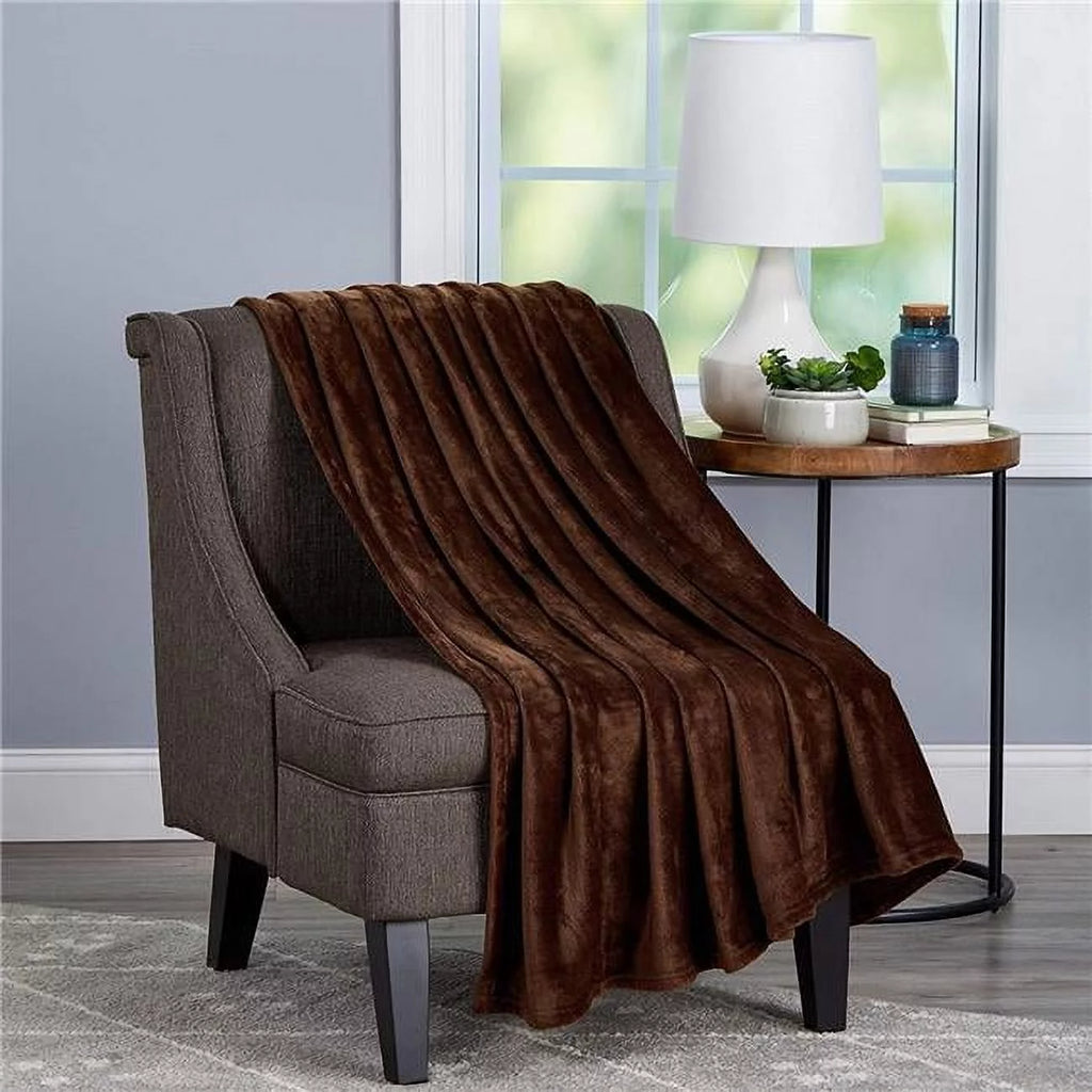 Oversized Microfiber Velvet Polyester Throw Blanket C510225