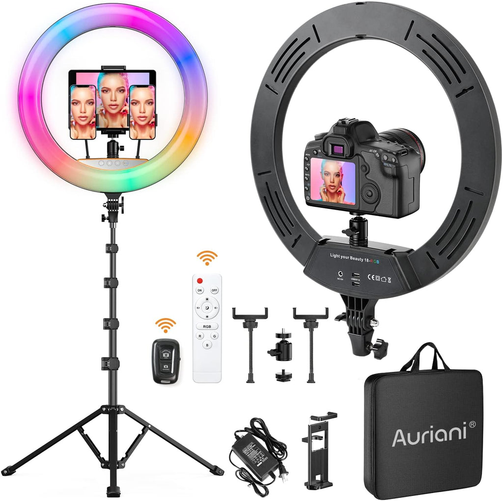 18 inch RGB Ring Light with Tripod Stand M94449