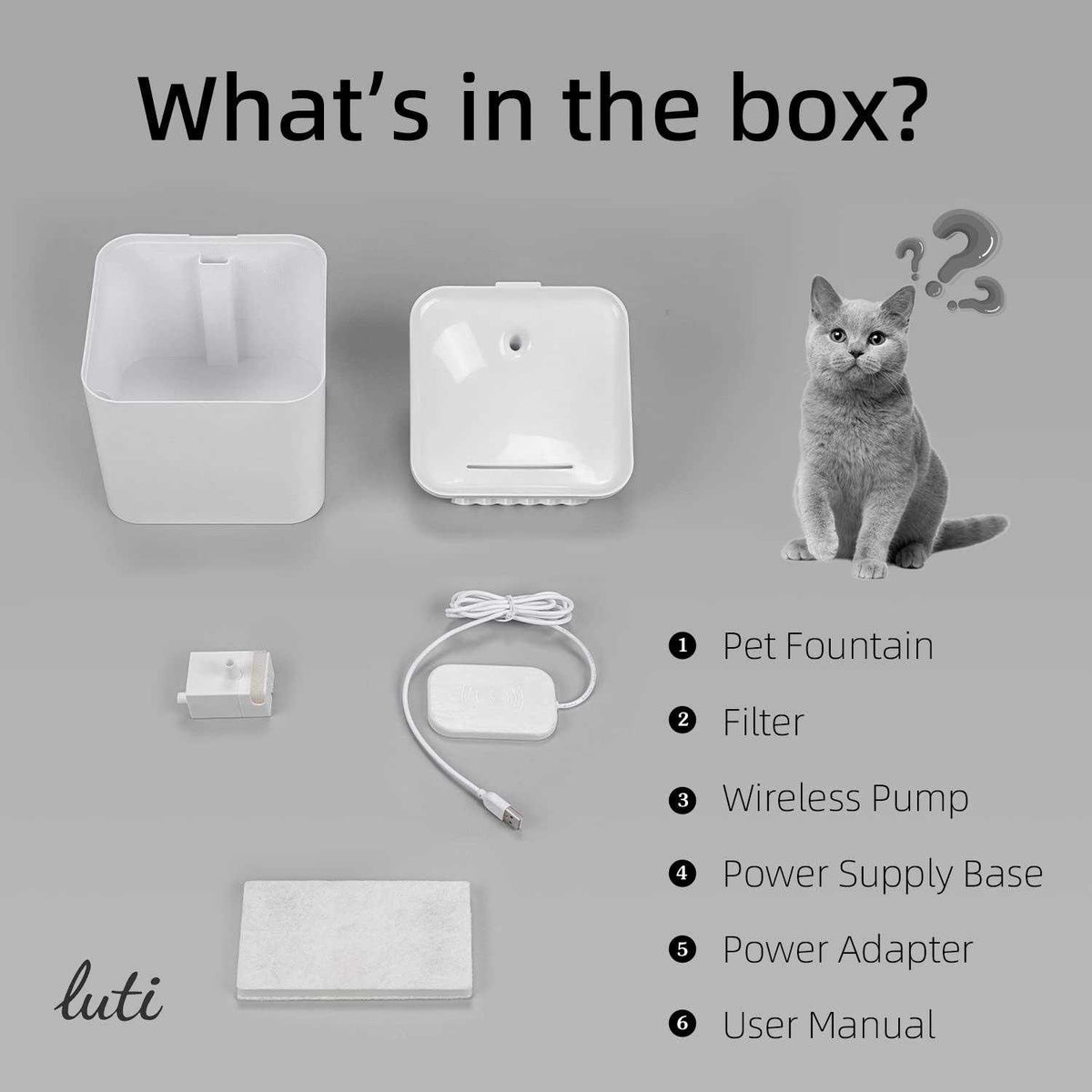 Wireless Cat Water Fountain M76379