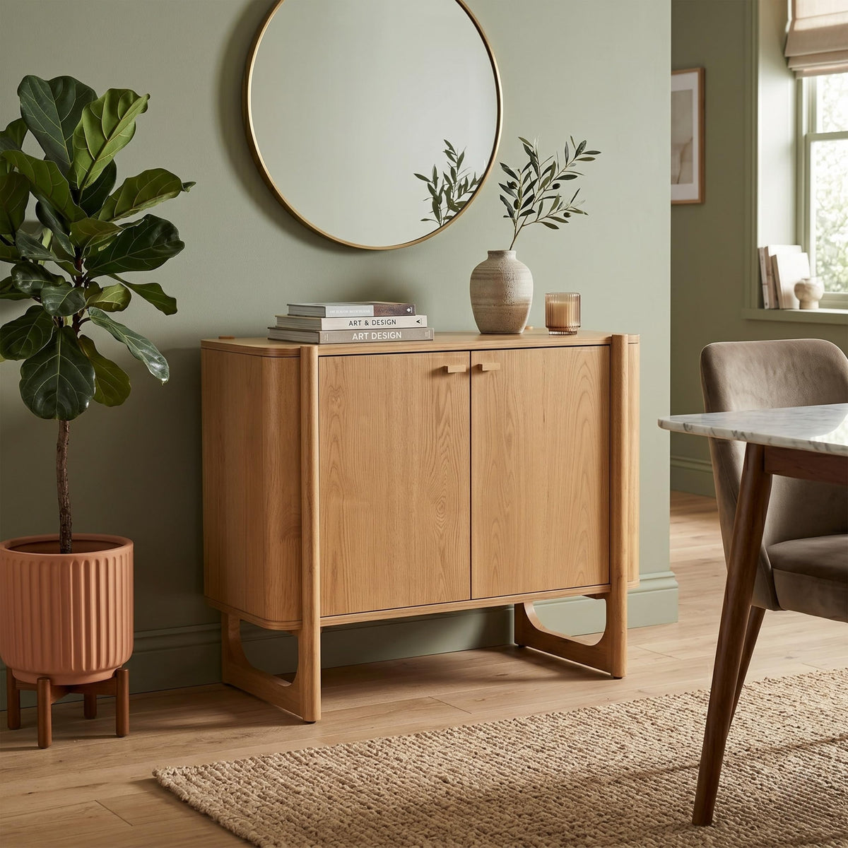Solid Wood Accent Cabinet & Media Console W335