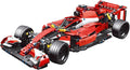 Red 1:10 Scale Sports Car Building Blocks Kit 1250 Pcs C369866