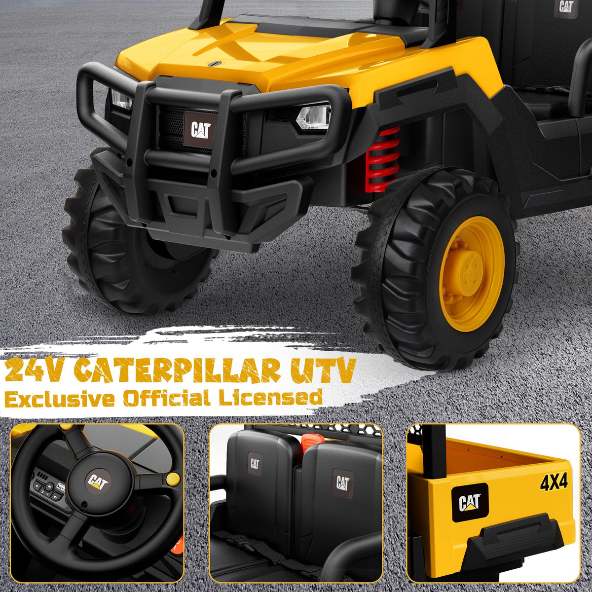 24V Ride On Toy with Dump Bed and Shovel I557316