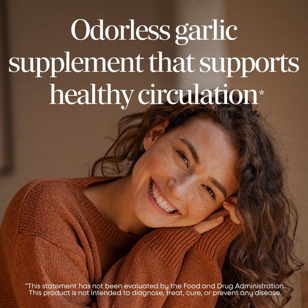 Odorless Garlic Tablets Vegan 180 ct K7541