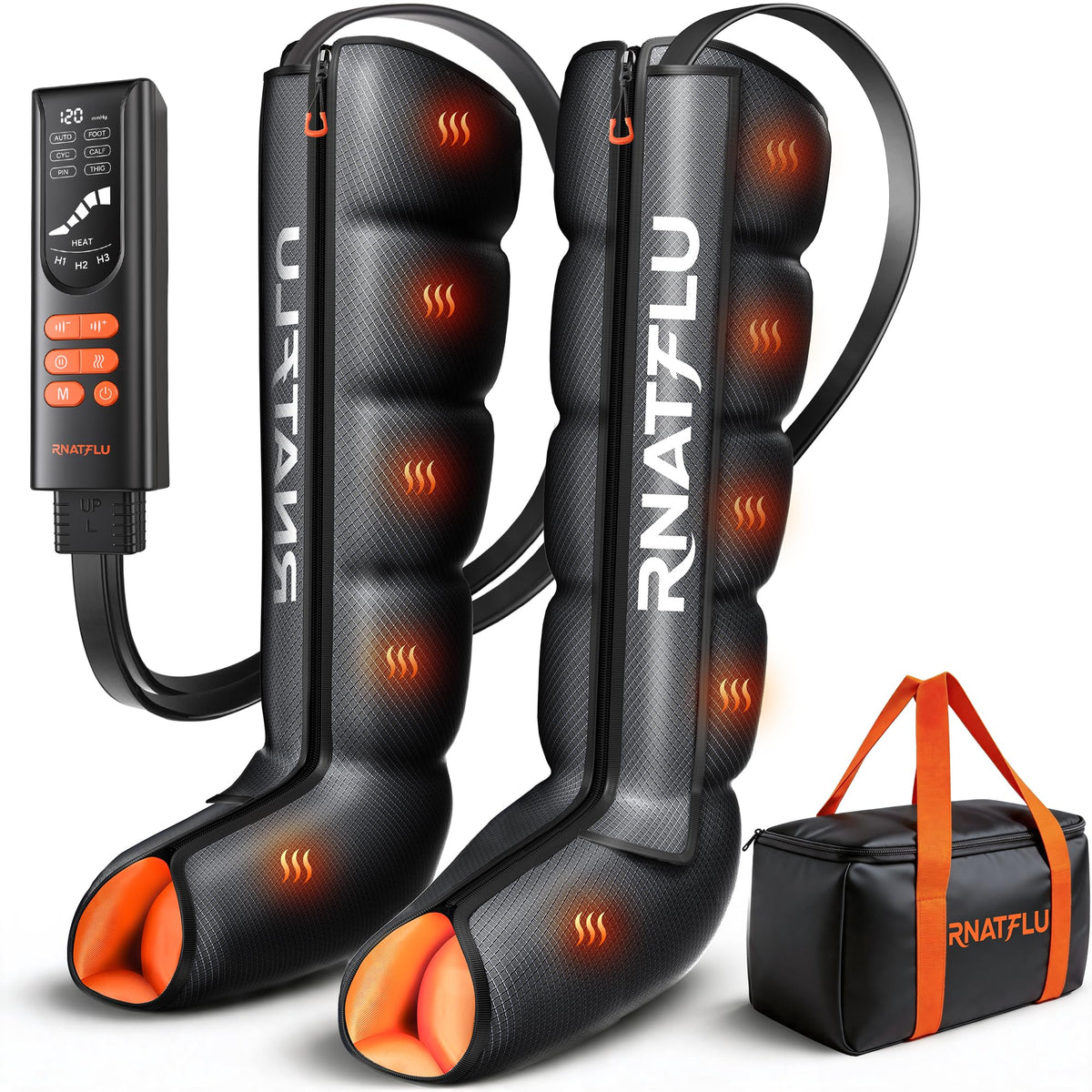 Air Compression Leg Massager with Heat W340