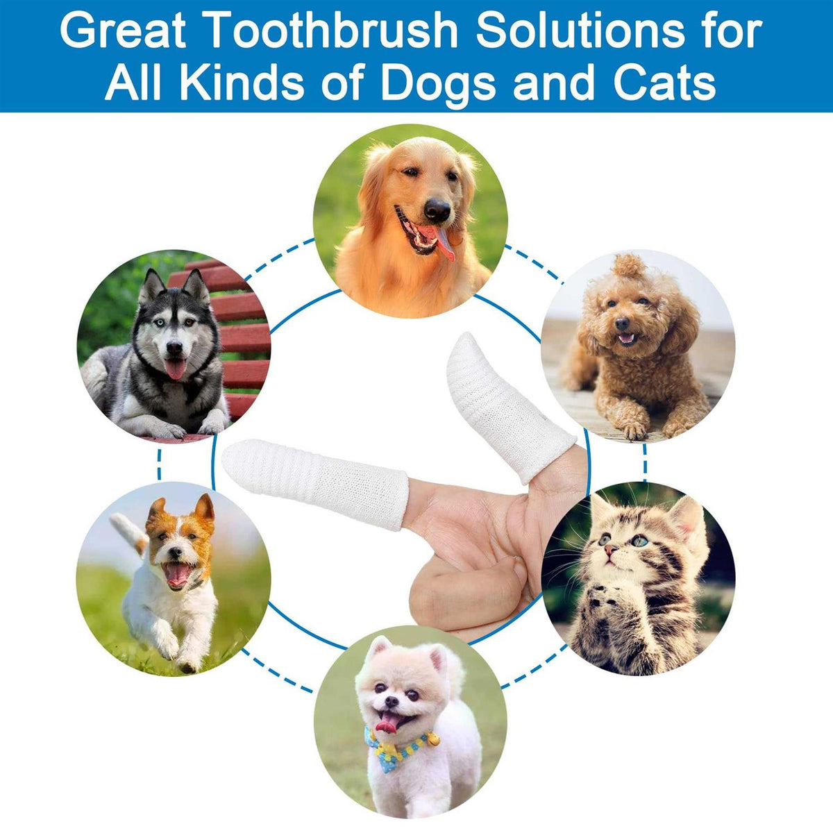 Dog Cat Finger Toothbrush W471