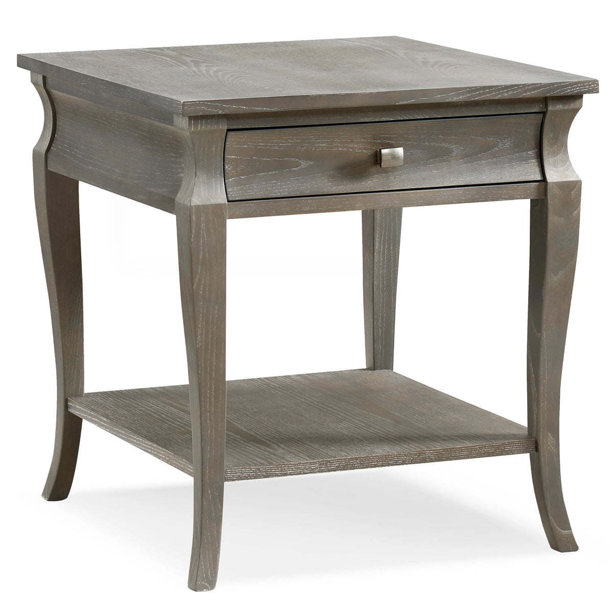 Grey Wood 1-drawer End Table G457