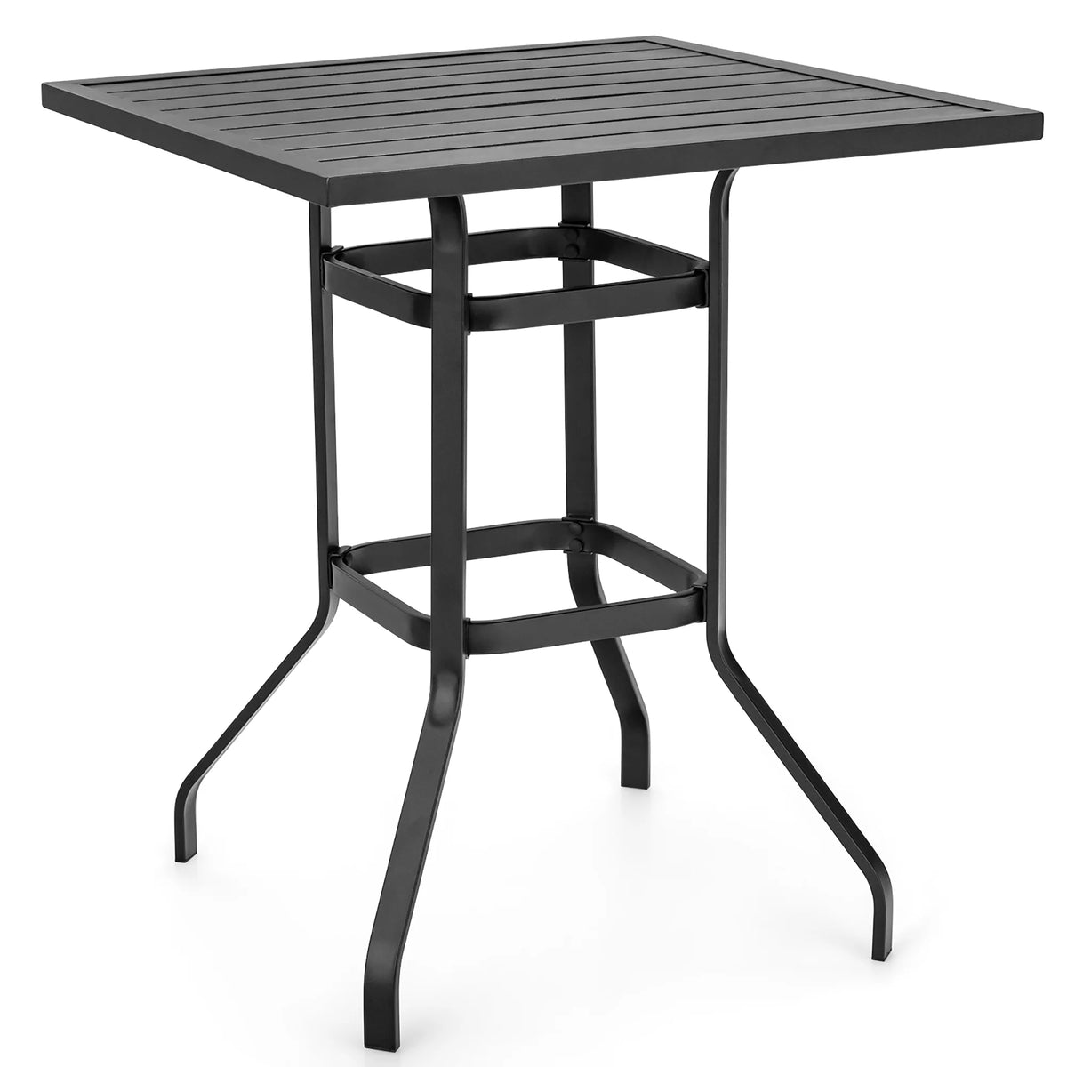 32'' Black Metal Patio Bar Table O471039