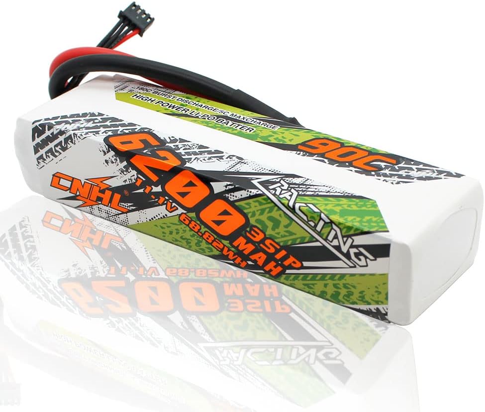 6200MAH 11.1V 90C 3S Lipo Battery Pack of 2 U174