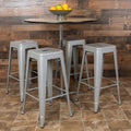 4 Pack 30x22 High Metal Stackable Bar Stool G1425