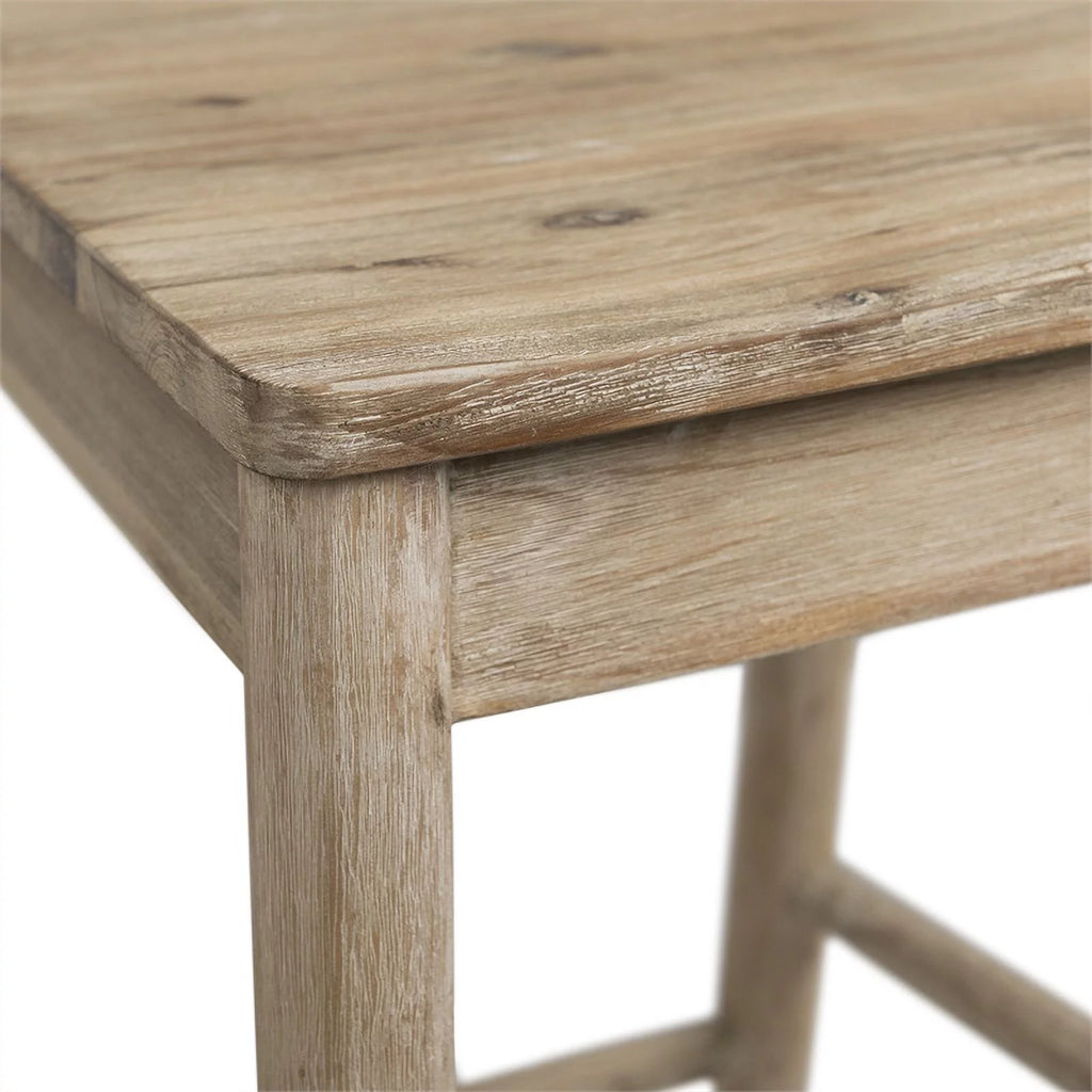 2 Piece Rustic Solid Wooden Counter Height Stool Set R865376