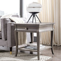 Grey Wood 1-drawer End Table G457