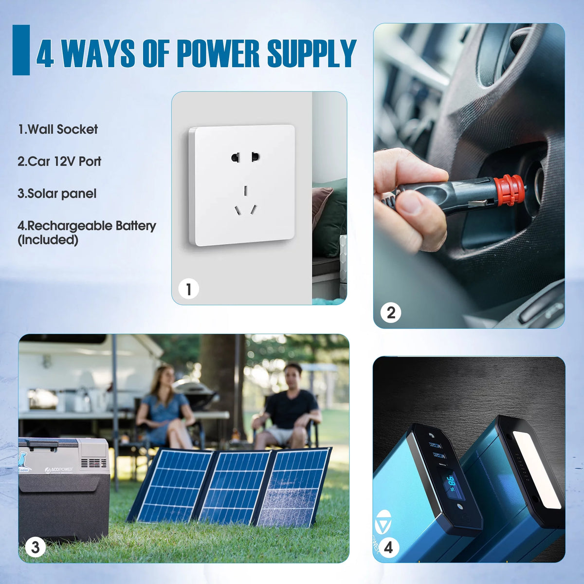 52Qt Portable Car Freezer with APP Control T400835