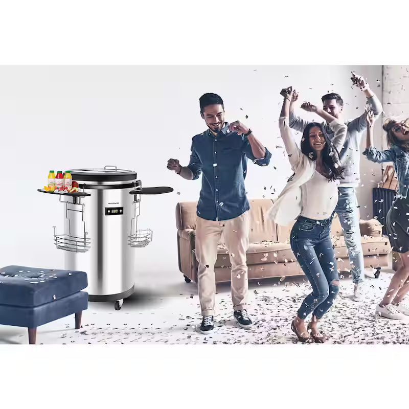 Single Zone Refrigerated Party Cooler in Stainless Steel R5774