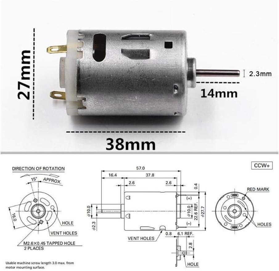 RS-385 12V Brush DC Motor Y3577